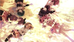 Grass light woman Anime sleeping mahou shoujo madoka magica