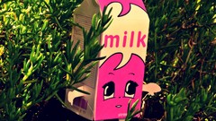 Grass milk artwork