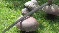 Grass mushrooms Swords damascus