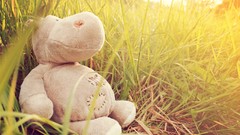 Grass stuffed animals