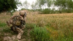 Grass War Army soldiers binoculars military German observe 