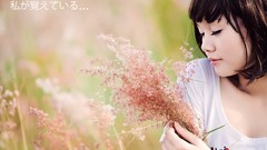 Grass woman asians short hair models Viet Nam