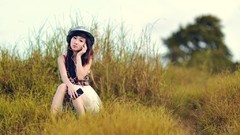 Grass woman asians Viet Nam