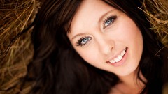 Grass woman brunettes models