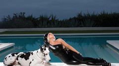 Grass woman Dogs lady gaga singers swimming pools