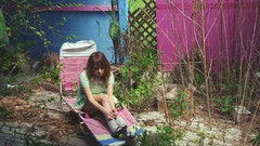 Grass woman Garden Photographers legs redheads teen