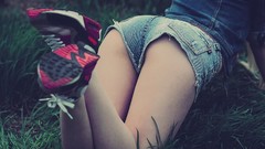 Grass woman jeans Nikita Kalinin