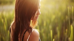 Grass woman redheads