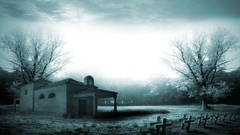 Graveyard nature clouds cemetery