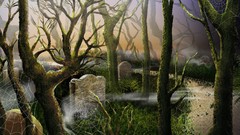 Graveyards artwork cemetery