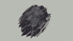 Gray abstract solid 3d digital art