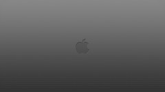 Gray apples Computers logos minimalistic