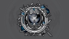 Gray astronauts vampire artwork vectors jared nickerson JThree 