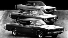 Gray background cars Dodge black background monochrome vehicles 