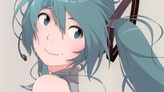 Gray background headphones tie faces tattoos blush smiling long 