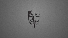 Gray background V for Vendetta Anonymous