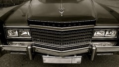 Gray black and white cars Cadillac american cars automobiles