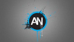 Gray black blue paint logos minimalistic splatters amir 