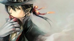 Gray blood Anime vampire Vampires gloves anime girls short hair 