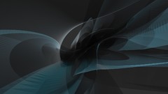 Gray blue abstract alien