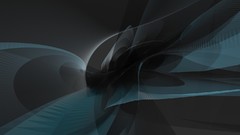 Gray blue abstract alien