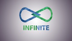 Gray blue Green infinity infinite smooth minimalistic