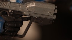 Gray blue Guns game Magnum plastic halo halo reach toys 