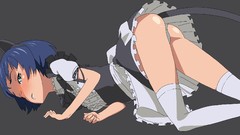 Gray blush short hair ano natsu de matteru animal ears 