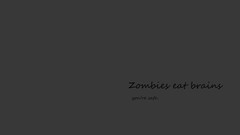 Gray brain eat zombies the walking dead minimalistic