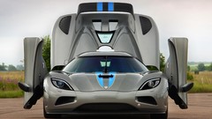 Gray cars roads Koenigsegg doors Supercars