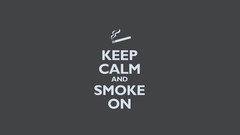 Gray dark smoke Simple Background Keep Calm and