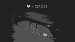 Gray design glasses geek backgrounds Hasan Khatib