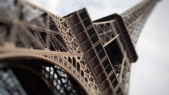 Gray Eiffel Tower iron