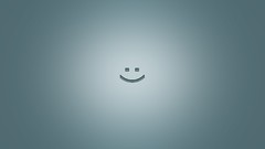 Gray emoticons smiling minimalistic