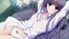 Gray hair game cg underwear panties