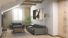Gray interior architecture couch living room interior design