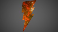 Gray Lightning orange galaxies minimalistic
