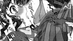 Gray love couple Manga kissing