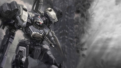Gray mecha Armored Core