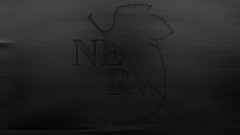 Gray neon genesis evangelion logos NERV