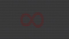 Gray red infinity Typography