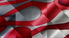 Gray red white backgrounds digital art