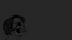 Gray skulls skeletons