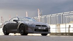 Gray track cars Godzilla vehicles nissan gt-r twin turbo 