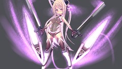 Gray weapons anime girls