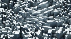 gray white architecture surreal cg cgi building abstract render