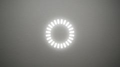 Gray white minimalistic depth of field light bulbs White Magic 