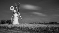Gray windmills