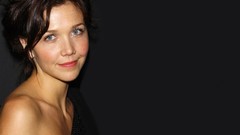 Gray woman Celebrity Maggie Gyllenhaal Actress smiling brunettes