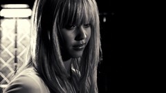 Gray woman lips Sin City Jessica Alba monochrome Actress models